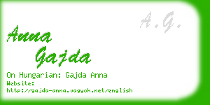 anna gajda business card